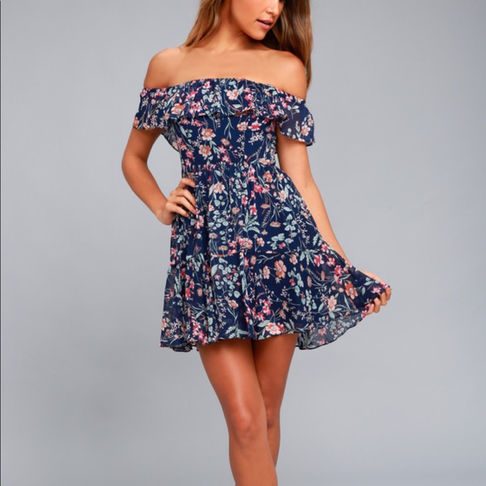 Lulus off the shoulder Dress